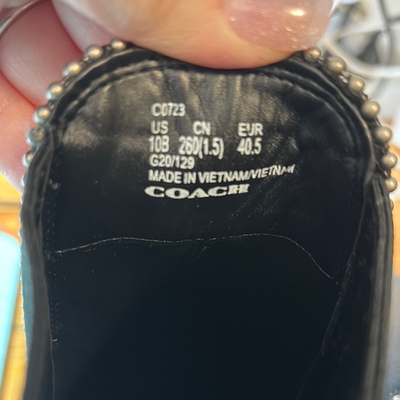 Coach Black Ankle Booties with Elastic Panels and Low Heel 10B - Picture 6 of 11